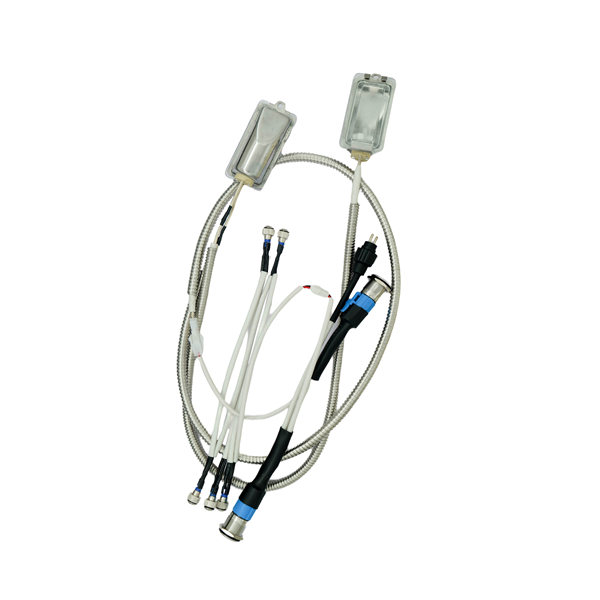 Barbecue grill lighting system components (wiring harness)